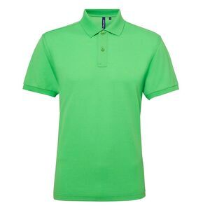 Asquith & Fox Mens Short Sleeve Performance Blend Polo Shirt / Lime
